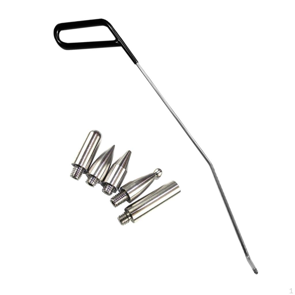 6Pcs Repair Rod Set Push Hooks Hail Damage Remover for Car Body