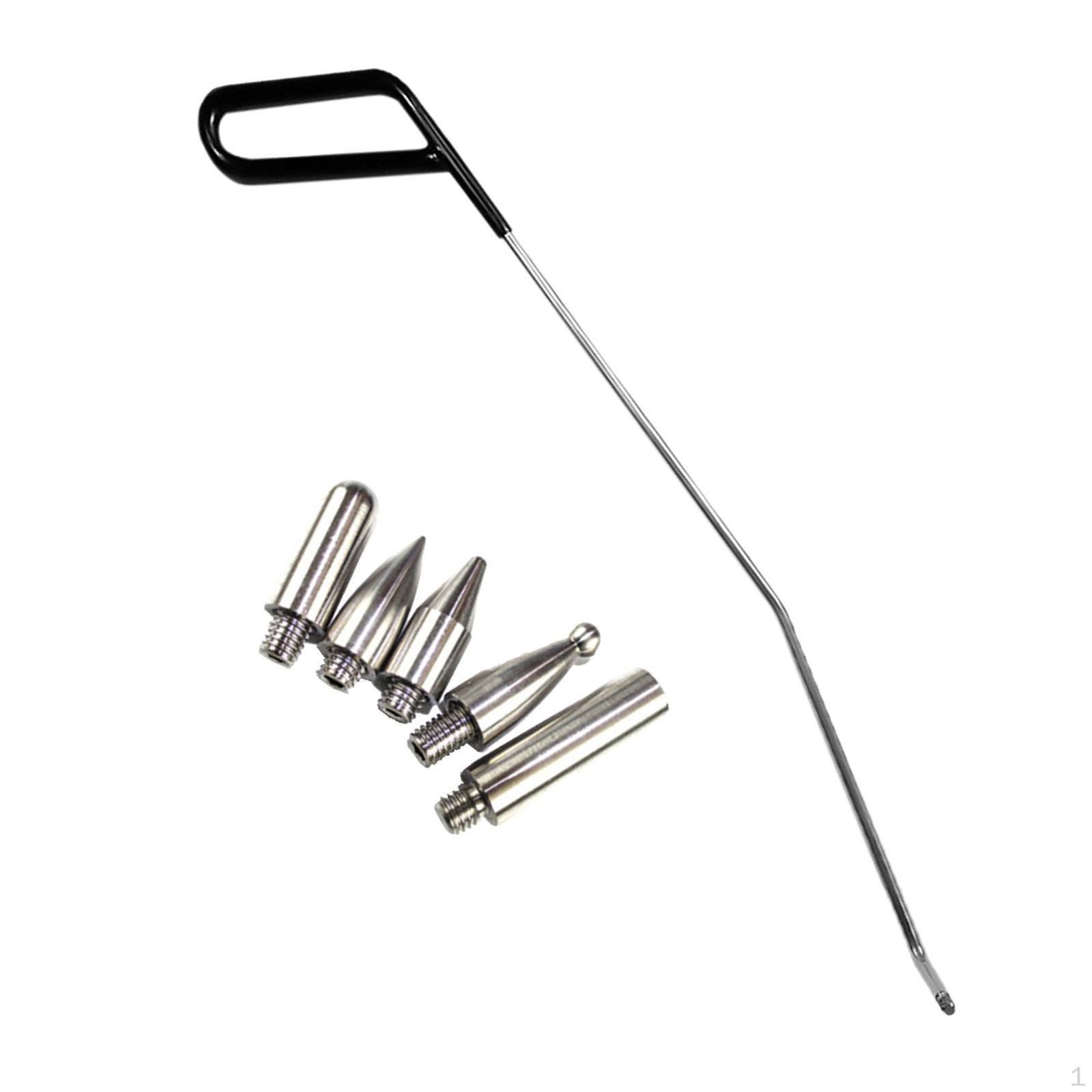 

6Pcs Repair Rod Set Push Hooks Hail Damage Remover for Car Body Right Hand