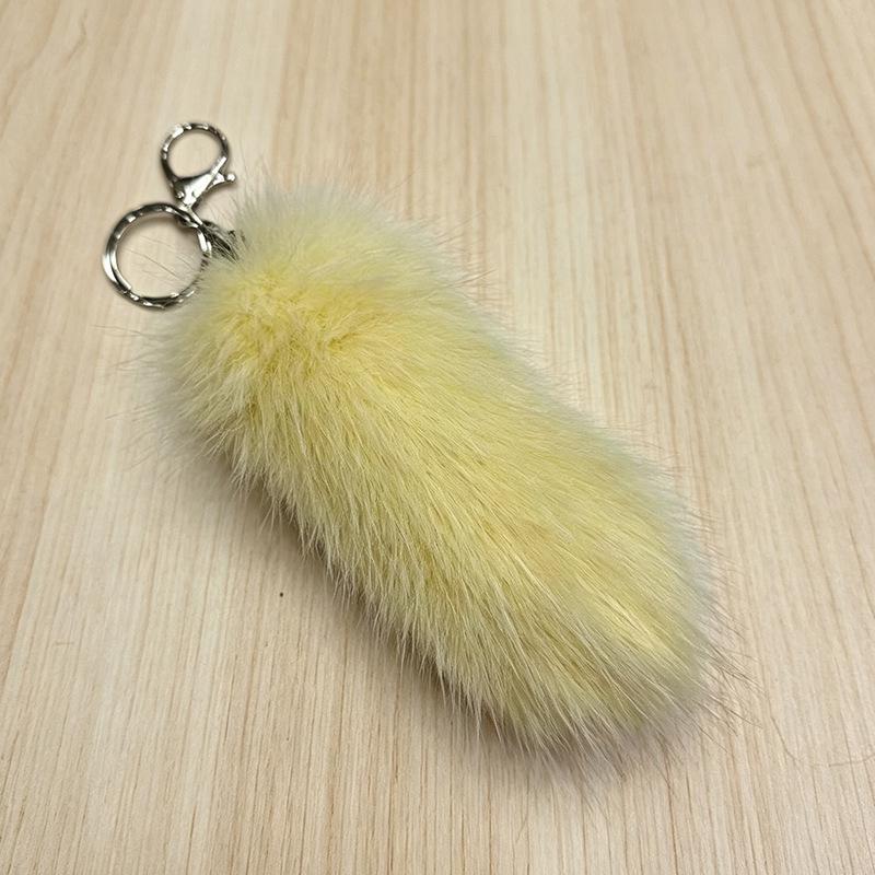 Plush Fox Tail Keychain Bag Ornament