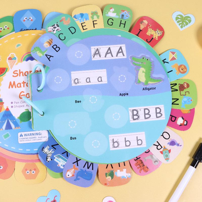 Busy Book Quiet Book Activity Book Alphabet Sticker Book For Children Brain Training Book Quiet Book Letter Awareness