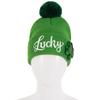 Saint Patrick's Day Knitted Hat Clover Embroidered Hat Green Theme Party Dress Up Warm Knitted Hat