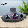 Decorative Fish Cave 3D Printed Hollow Submarine Tank Decorations Aquarium Shrimp Hideout