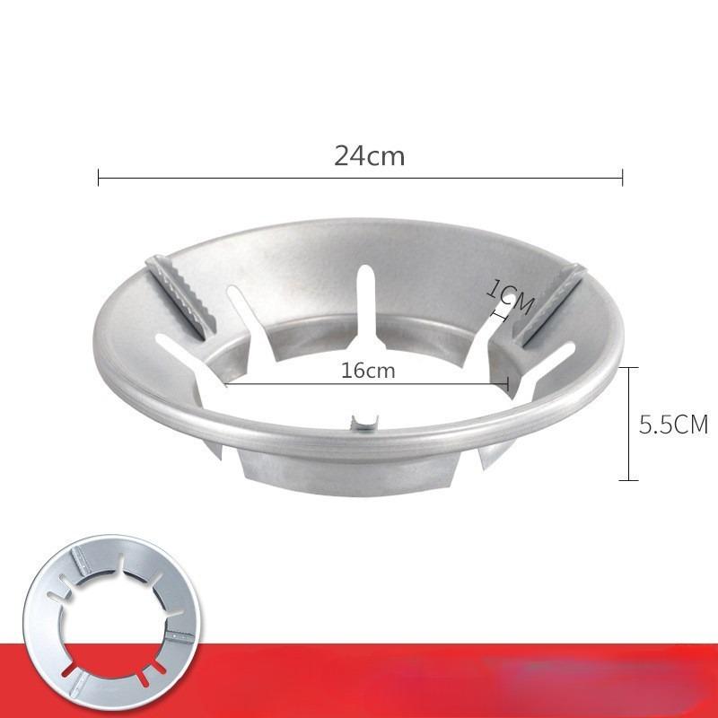 

Вітрозахисний та полум язбиральний ковпак з нержавіючої сталі Природний захисний чохол для газової плити Silver glossy 8 open type