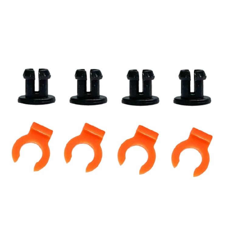 

3D Printer PTFE Bowden Hose Connectors, 4mm Air Pneumatic Fittings for Accessory Plastic Coupling Clip помаранчевий