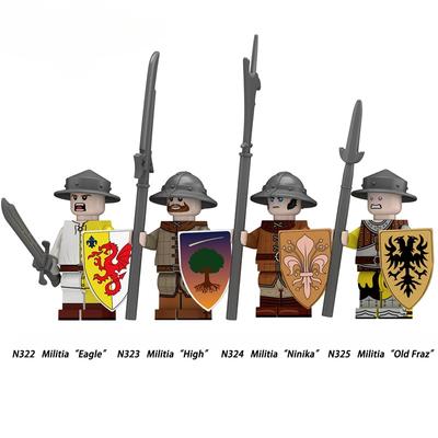 The Medieval Militia Eagle High Ninika Old Fraz Model Blocuri MOC Cărămizi Set Cadouri Jucării pentru copii N322-N325