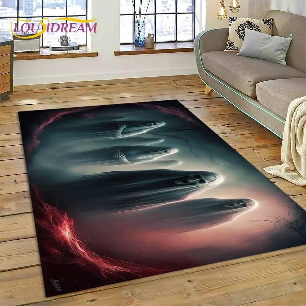 Gotycki Horror Postać Czaszka Duch 27 Styl Dywanik Dywan do Sypialni Salonu Domu Dekoracja Sofy, Dekoracje dla Dzieci Mata Podłogowa