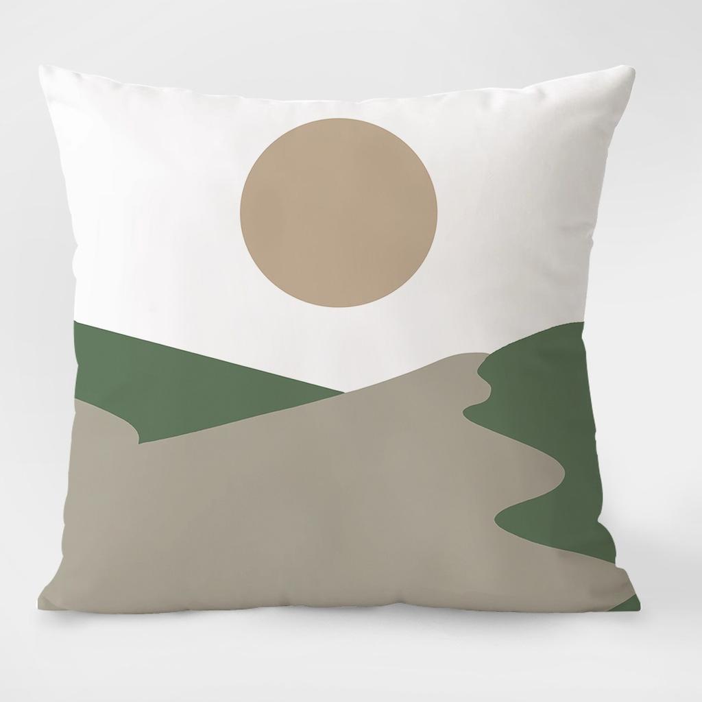 Spring Pastoral Light Luxury Pattern Decorative Pillowcase Living Room Bedroom Square Cushion Pillowcase