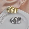 European and American Fashion Wavy Pattern Irregular Brooch High-End Simple Versatile Coat Niche Metal Pin Clothing Accessories