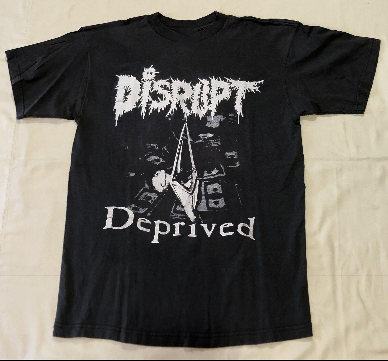 Disrupt Deprived Adult Cotton Unisex T-Shirt EG420 Unisex T-Shirt XXL