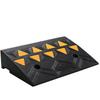 Rubber Curb Ramp 4.25" Rise Height Sidewalk Curb Ramp, 11.8" Width 19.7" Length Driveway Ramp for Curb, 15T Heavy Duty Rubber Ramp for Forklifts,