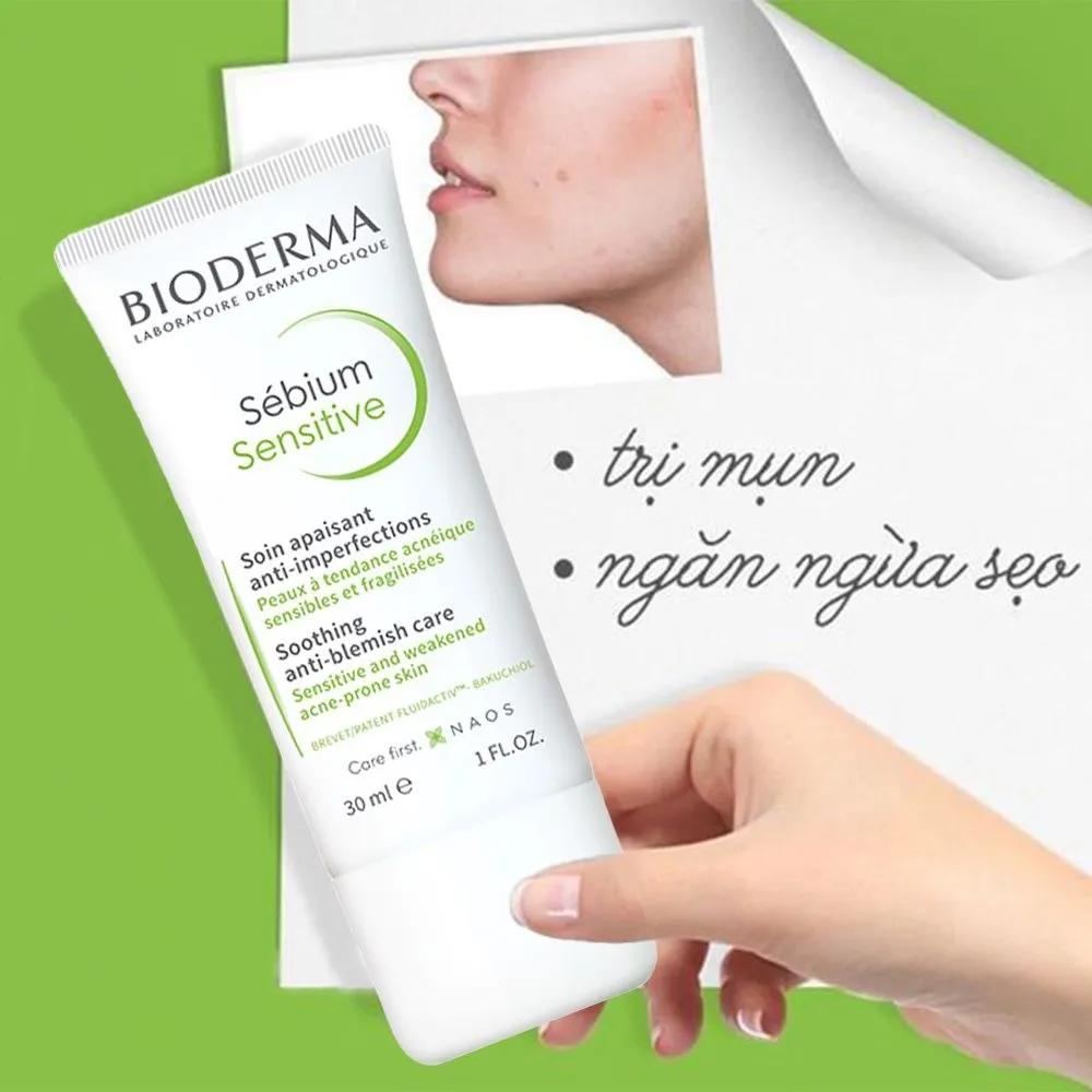 Bioderma Sebium Sensitive 30ml for sensitive and acne-prone skin