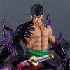 One Piece Zoro Battle Scene Statue Model - Desktop Ornament