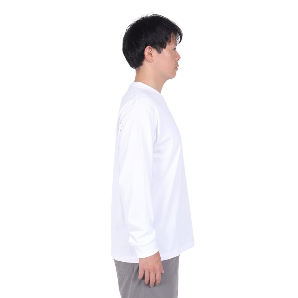 Helly Hansen HH32466 Long Sleeve HH Logo Sail Tee, Unisex, Clear White, Size S