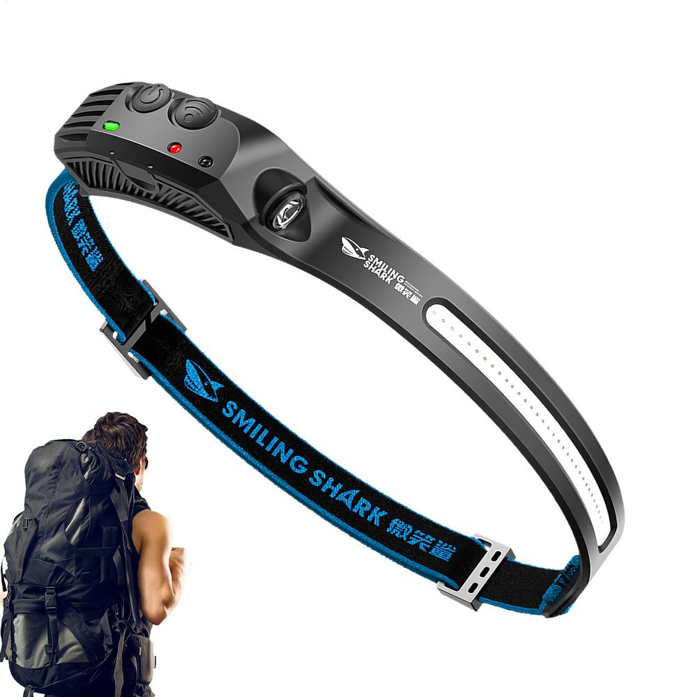 Head Lamp Super Bright Flashlight With Motion Sensor Rechargeable Headlamps For Night Outdoor Fishing Hiking Repairing Cycling