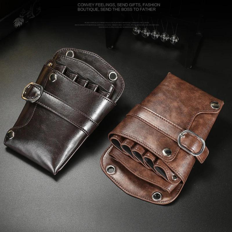 Professional Barber Hair Scissors Bag Hairdressing Tools Scissors Kit Bags Hairdressing Barber Scissor Holster Bag