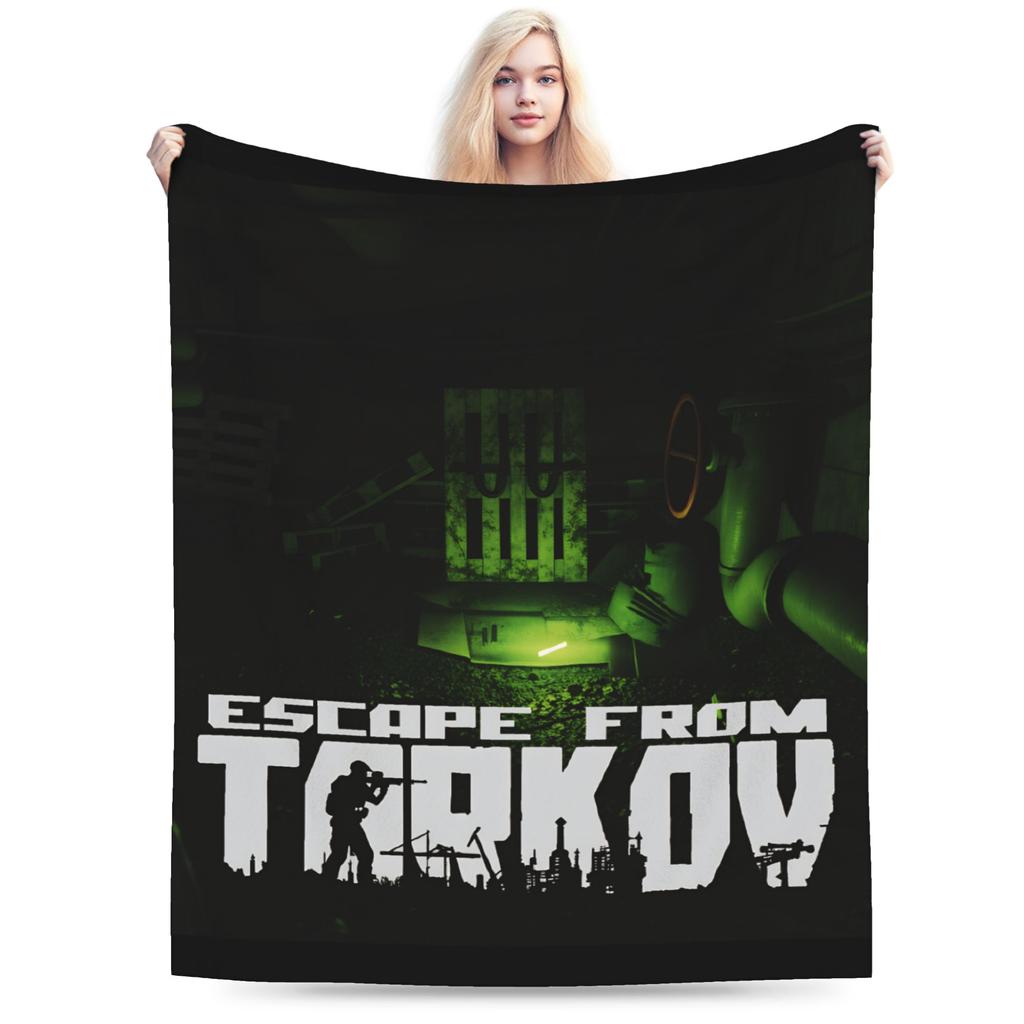 Escape from Tarkov Scav PMC Karte Super Warme Decken Kinder Erwachsene Plüsch Überwurfdecke Schlafzimmer Flanell Tagesdecke Sofa Bettbezug