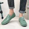 New Handmade Loafers for Men Casual Leather Shoes Mens Loafers Moccasins Breathable Slip on Big Size 48 Driving Shoes for Men