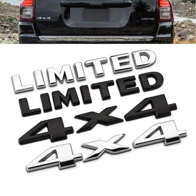 3D Metal 4X4 Limited Emblem Sticker Car Rear Boot Trunk Badge Decals For Grand Cherokee Compass Wrangler