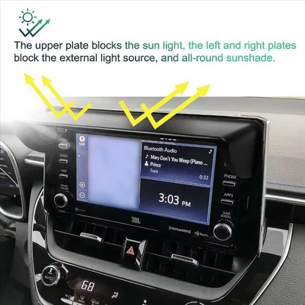 Anti Glare Navigation Sunshade Lens Hood In Dash Screen Sun Guard  Automotive Use