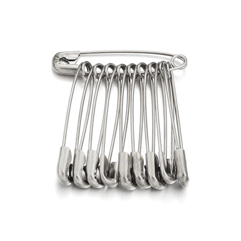 

10pcs Stainless Steel Safety Pins 20-56mm Steel Gold Color Brooches For DIY Home Clothing Needles Pins Sewing Tools Accessories 20mm