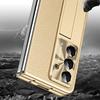 For Samsung Galaxy Z Fold7 5G Case Kickstand Leather+PC Hard Phone Cover with Screen Film and Stylus