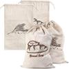 Natural Linen Bread Bag Reusable Drawstring Bag For Loaf Artisan Bread Storage Bag Food Storage Bag Bread Storage Bag Bread Bag