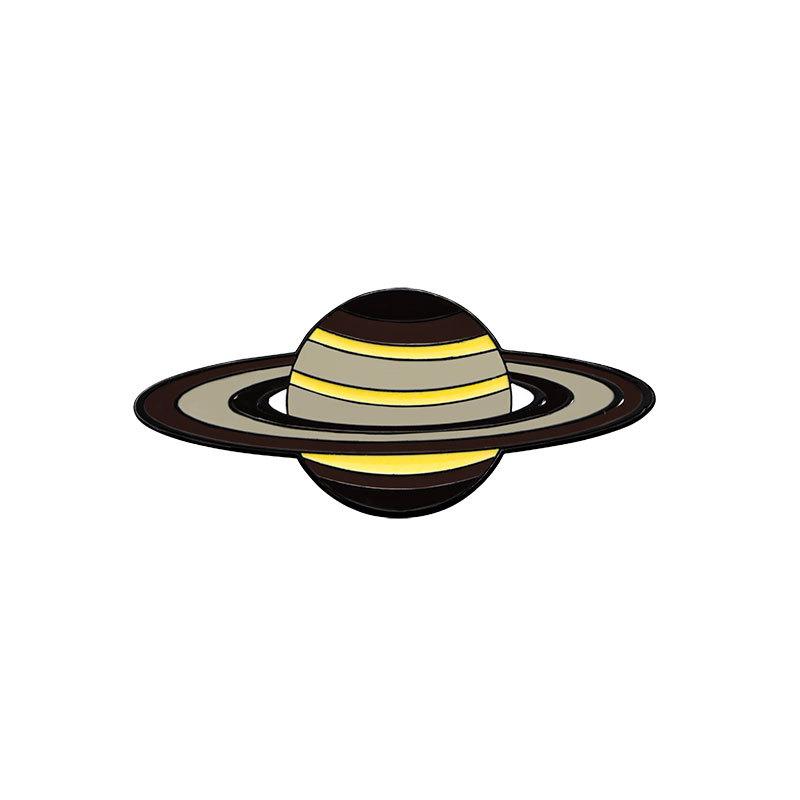 Interstellar Galaxy Series Badge Solar System Eight Planets Shape Universe Theme Brooch Clothes Accessories