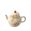 Plant ash big head goldfish teapot ceramic brewing teapot household creative small Chinese retro kung fu teapot