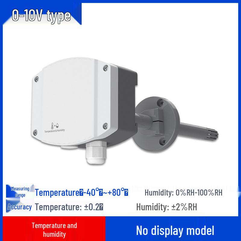 High Precision RS485 Duct Temperature & Humidity Sensor with Display for Industrial Air Conditioning