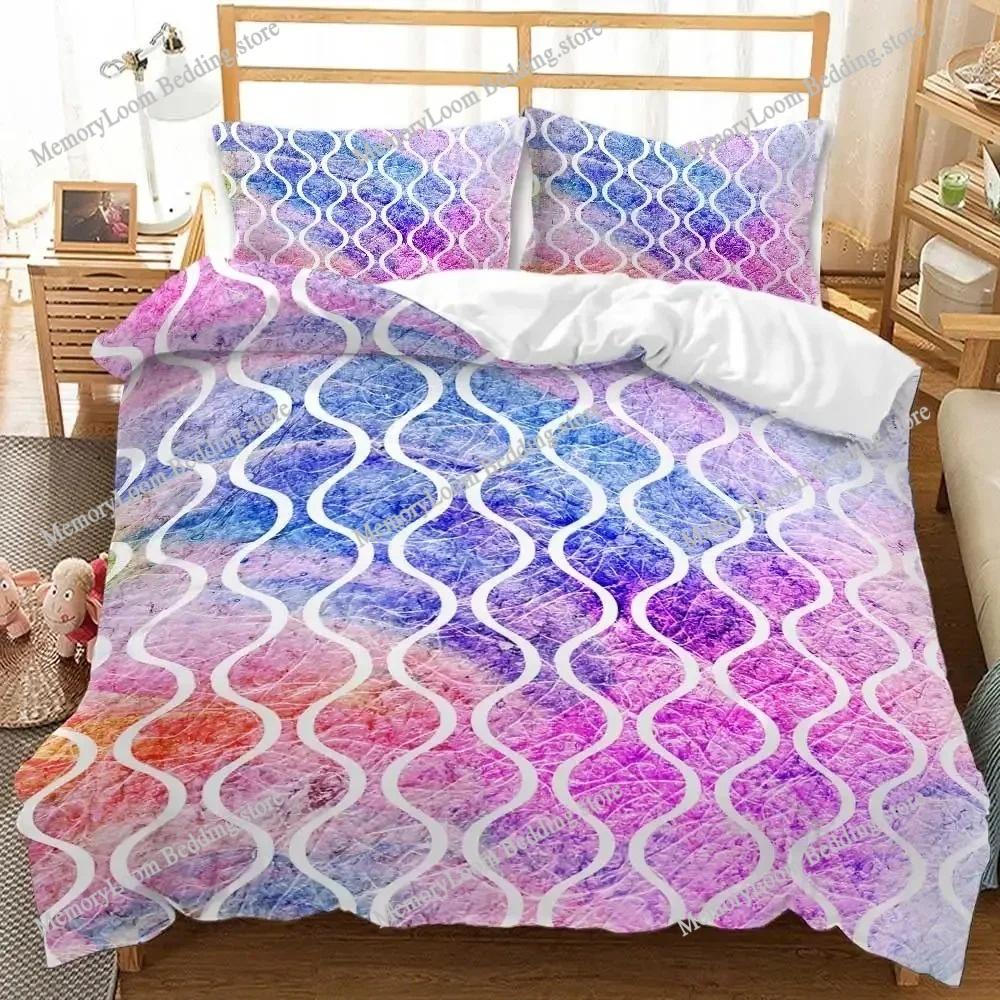 Marble Duvet Cover Set Tie Dye Modern Art Abstract Twin Bedding Set Double Queen King Microfiber Comforter 3D Print Quilt Cover