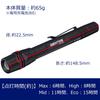 GENTOS GF-104RG G Series Rechargeable LED Flashlight (with dedicated rechargeable battery or AAA batteries), 130 Lumens