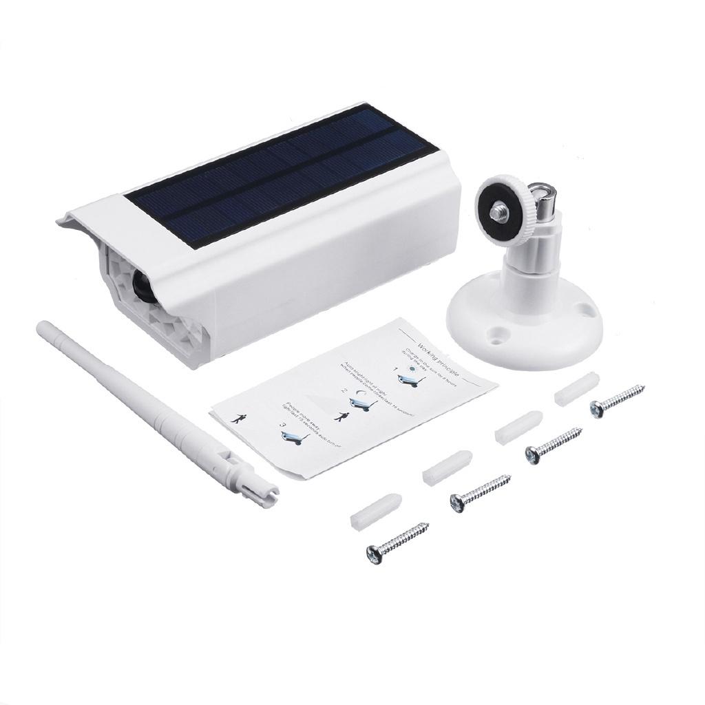 LED Solar Power Street Light PIR Motion Sensor Spotlight Outdoor Lamp Garden Yard Simulation Monitoring Security Black