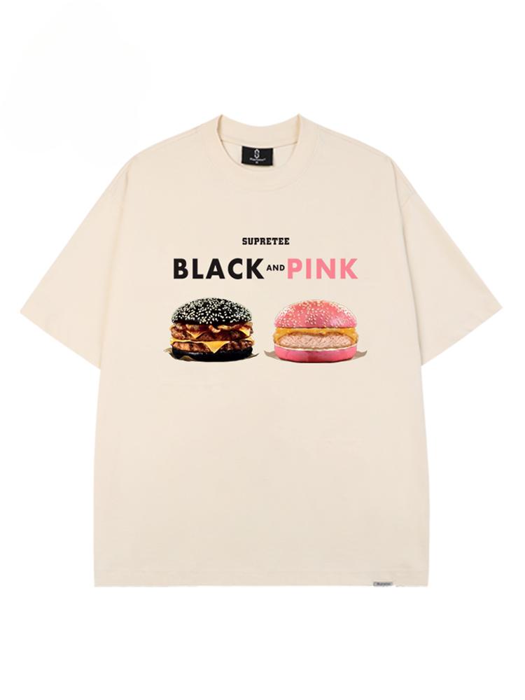 

Летняя модная мужская футболка в стиле ретро с принтом Burger из 100% хлопка с круглым вырезом, высокого качества, для фитнеса и улицы XXXXXL небесно-голубой