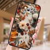 Butterfly Flower Pattern Phone Case For Xiaomi Mi Poco F3 F4 F5 F6 X3 X4 X5 X6 X7 M3 M4 M5 M6 M7 GT Pro 5G Black