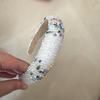 3cm Width Crystal Luxury Girl's Handmade Beaded Hairband Braided Rhinestone Bead Headband