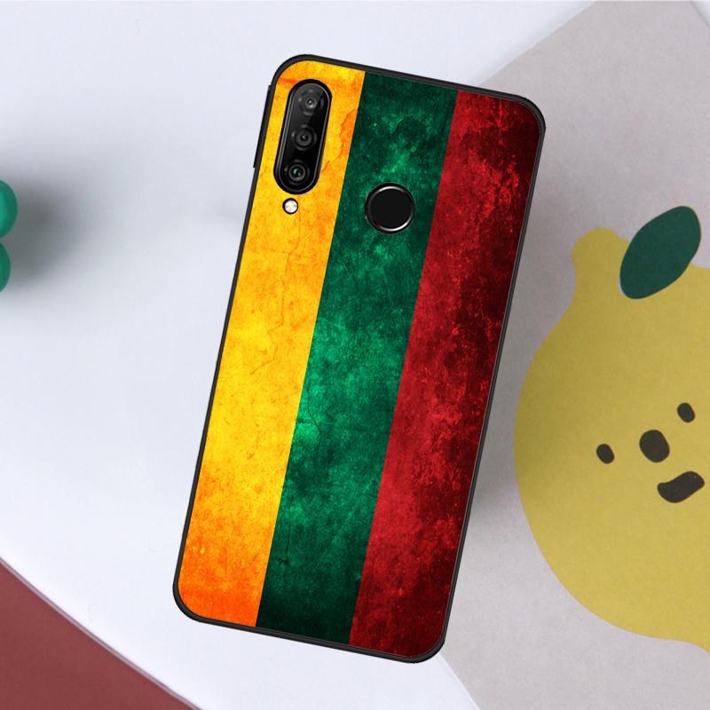 Lithuania Flag Lithuanian For Huawei Nova 5T 9 10 SE 7i 8i 11i 12i Y60 Y61 Y70 Y72 Y73 Y90 Y91 P20 P40 P30 Lite Case