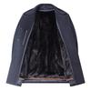 FAPAI Men's Detachable Pure Cashmere Lined Overcoat