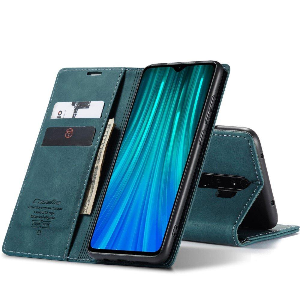 CASEME Case for Xiaomi Redmi Note 8 Pro, Leather Wallet Case, Turquoise