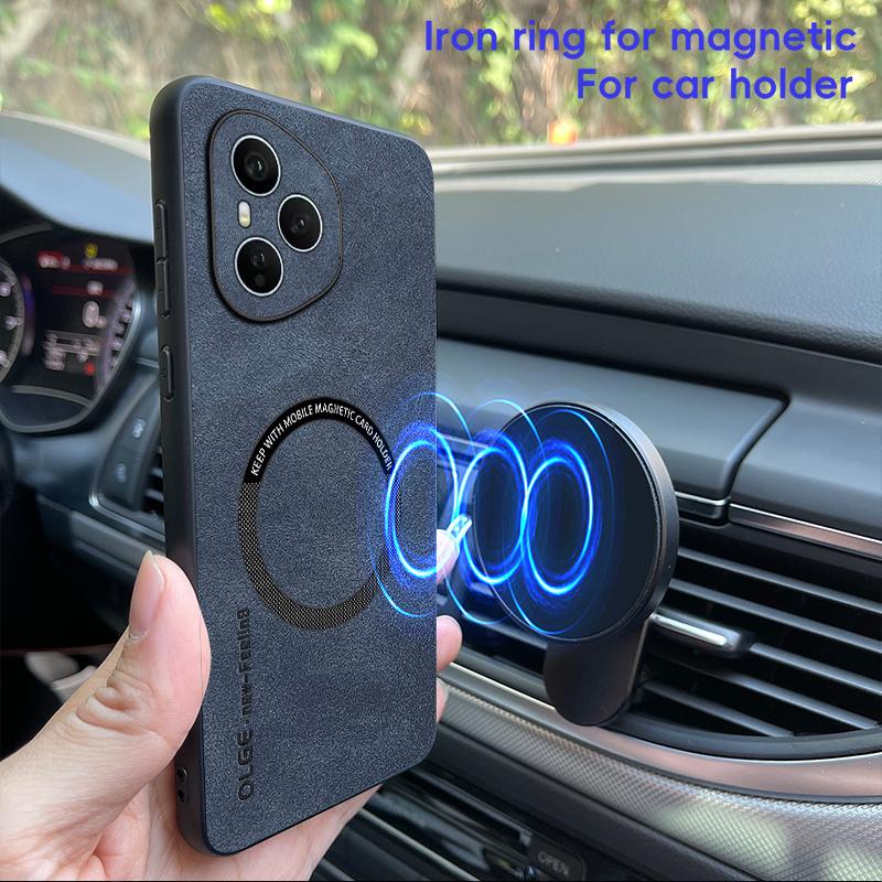 Classic Retro Leather Soft Case for Honor 400 300 200 100 90 80 70 60 Magic 7 6 5 4 3 Pro Lite Magnetic Wireless Charging Cover