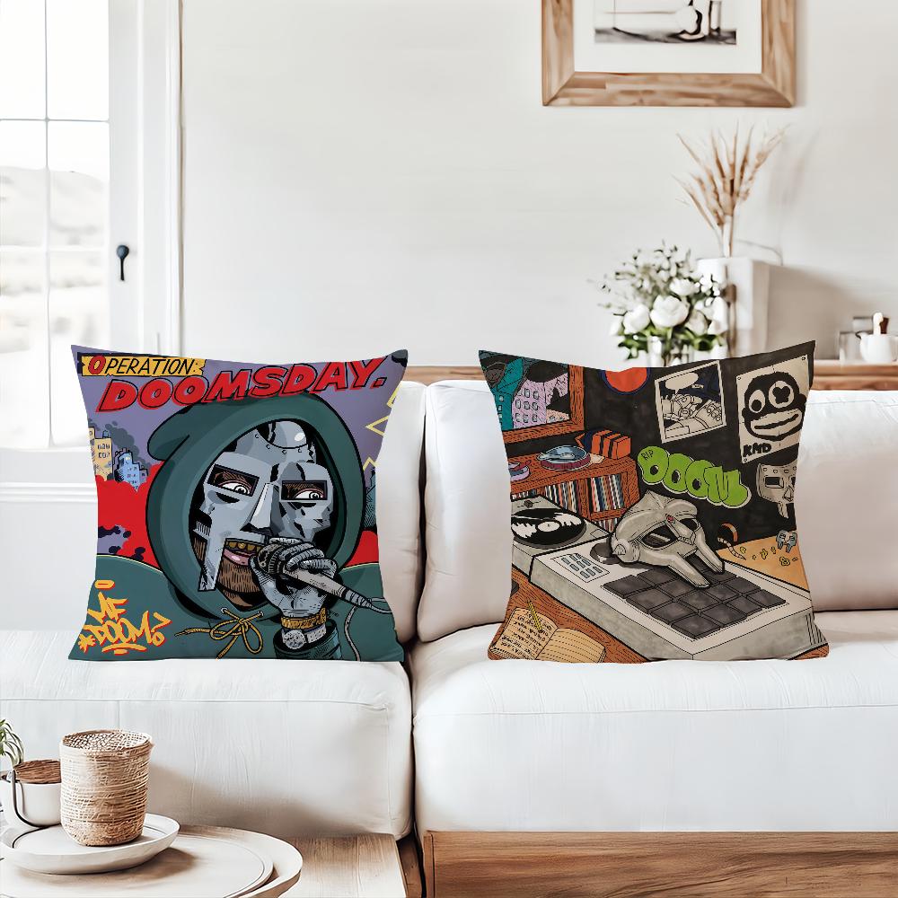 American Rapper m-MF D-dOOM Pillow Case Office Cushions Suitable For Sofa Car Bedroom Decorative Cushion Cover