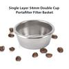 3pcs set 2 Cups Portafilter Filter Basket 54MM 54MM Coffee Filter Basket  For Home Baristas