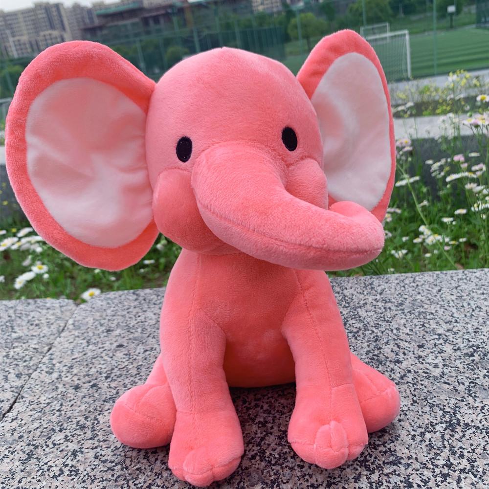Elephant Plush Toys Kawaii Baby Toy Stuffed Animal Doll For Kids White Elephant Toys Cartoon For Girls Cute Toys For Wedding