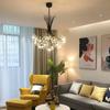 Luxury Bouquet Pendant Light Restaurant G4 Hanging Lamps Golden Suspension Lighting Bedroom Dining Room