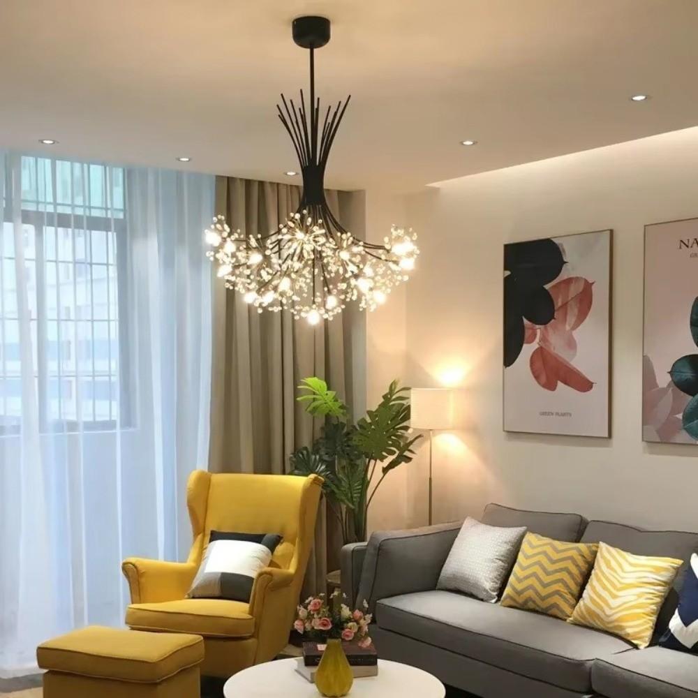 Luxury Bouquet Pendant Light Restaurant G4 Hanging Lamps Golden Suspension Lighting Bedroom Dining Room