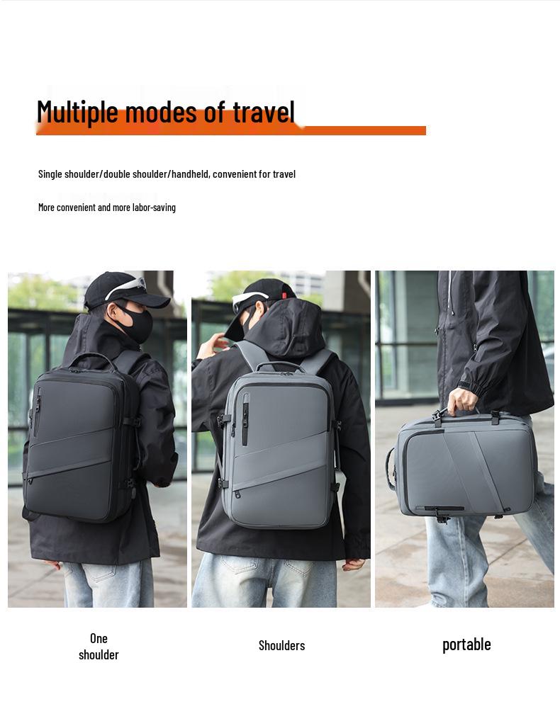 Trendiger Leichter Herren Wasserdichter Business- & Reise-Laptop-Rucksack