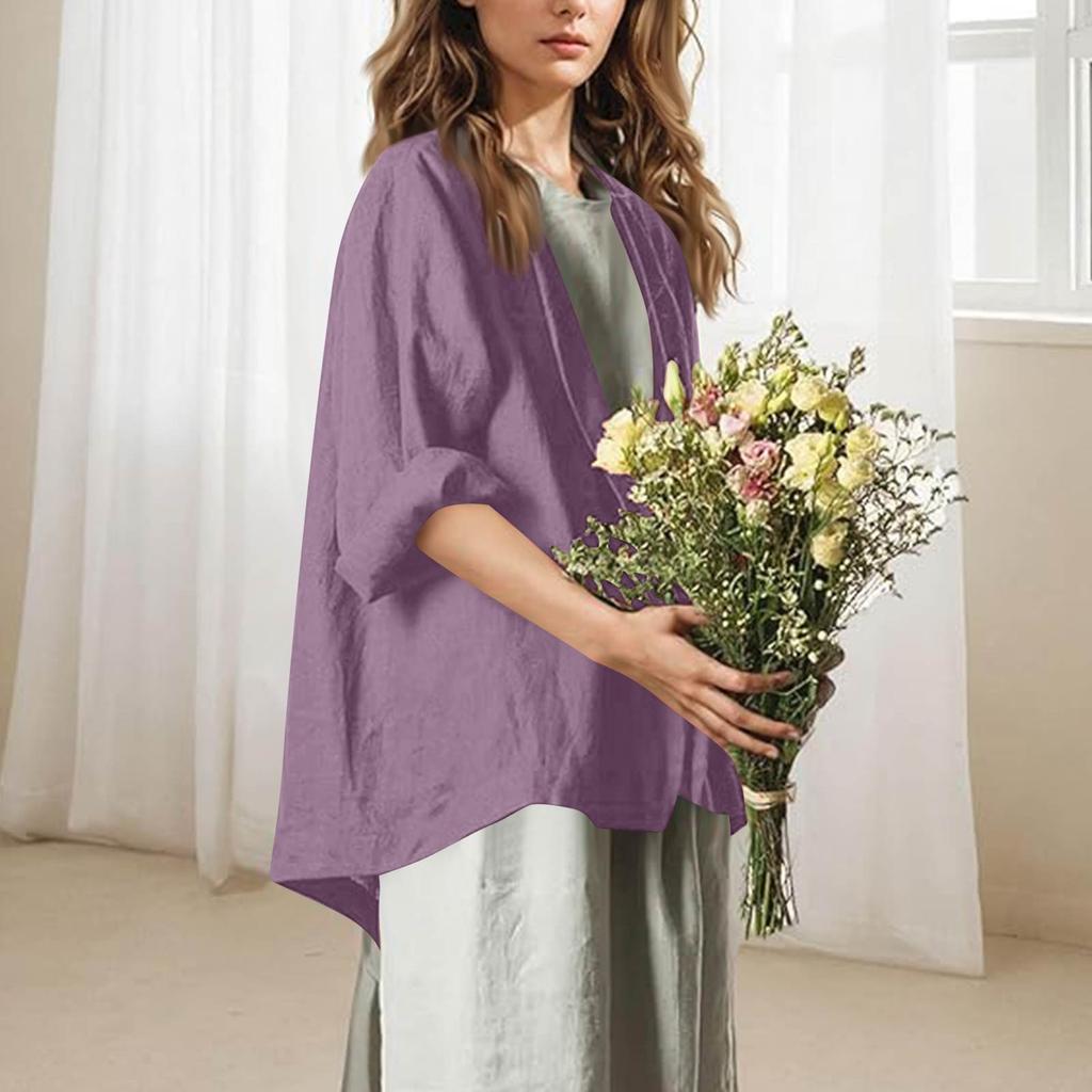 Women's  Work Casual Long Sleeve V-Neck Single Button Solid Color Coat