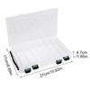 Double Layer Transparents Fishing Baits Organizers with Durability Plastic Construction for Lures Storage