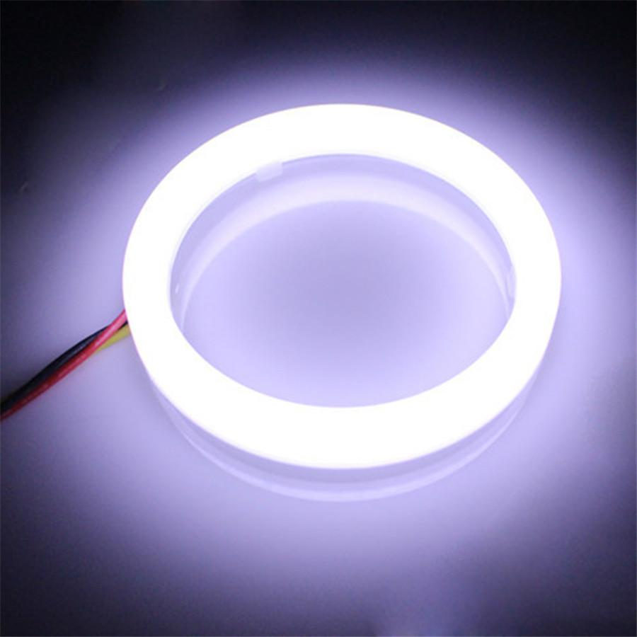 1 Pair 12V Car SUV Headlight DRL Halo Ring Angel Eyes Turn Signal Lamp For 110mm