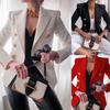 2021 Solid Color Double-Breasted Slim Fit Suit - Multi-color European/American Style