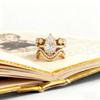 European and American Style Ring Set (three Pieces) Elegant Diamond Ring with Cubic Zirconia Stones Wedding Party Matching Rings